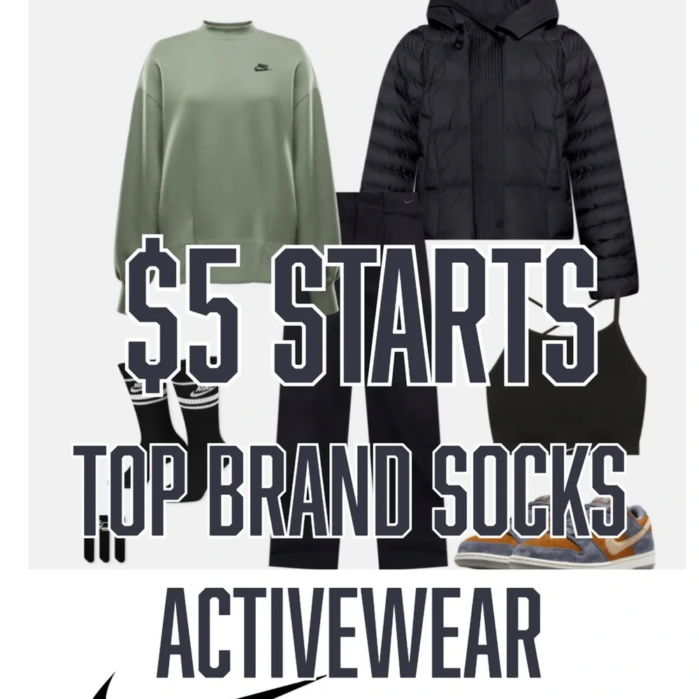 (100-199)Top Brand 🧦  + 📦 $6.49 Flat Rate SHIPPING Bundle as many as you like - Picture 2 of 3
